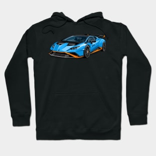 Blue STO Sports Cars Hoodie